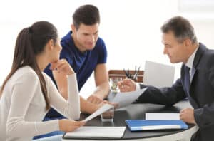 Homeowner talking to Public Adjuster Regarding Insurance Claim