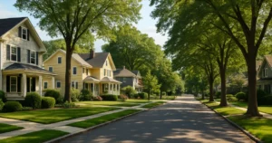 A suburban Newton neighborhood representing the overall Newton insurance landscape.